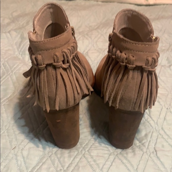 Tan Suede Fringe Booties // ALDO // US 8 - Picture 7 of 7